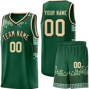 Ensemble de vêtements de basketball personnalisés, nom et numéro de l'équipe, impression par transfert thermique personnalisée pour adultes unisexes, cadeau pour les fans, spandex/coton - Product Image 4