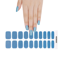 Autocollants d'ongles en gel UV semi-durcis longue durée, très populaires / Tiktok NG200320/NG200322