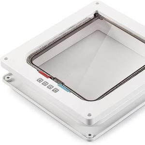 <span class=keywords><strong>Porte</strong></span> coulissante pour chat et petit chien à 4 verrous, pour portes en bois, métal ou verre, avec haute visibilité et caractéristiques de lit intégré - Product Image 4