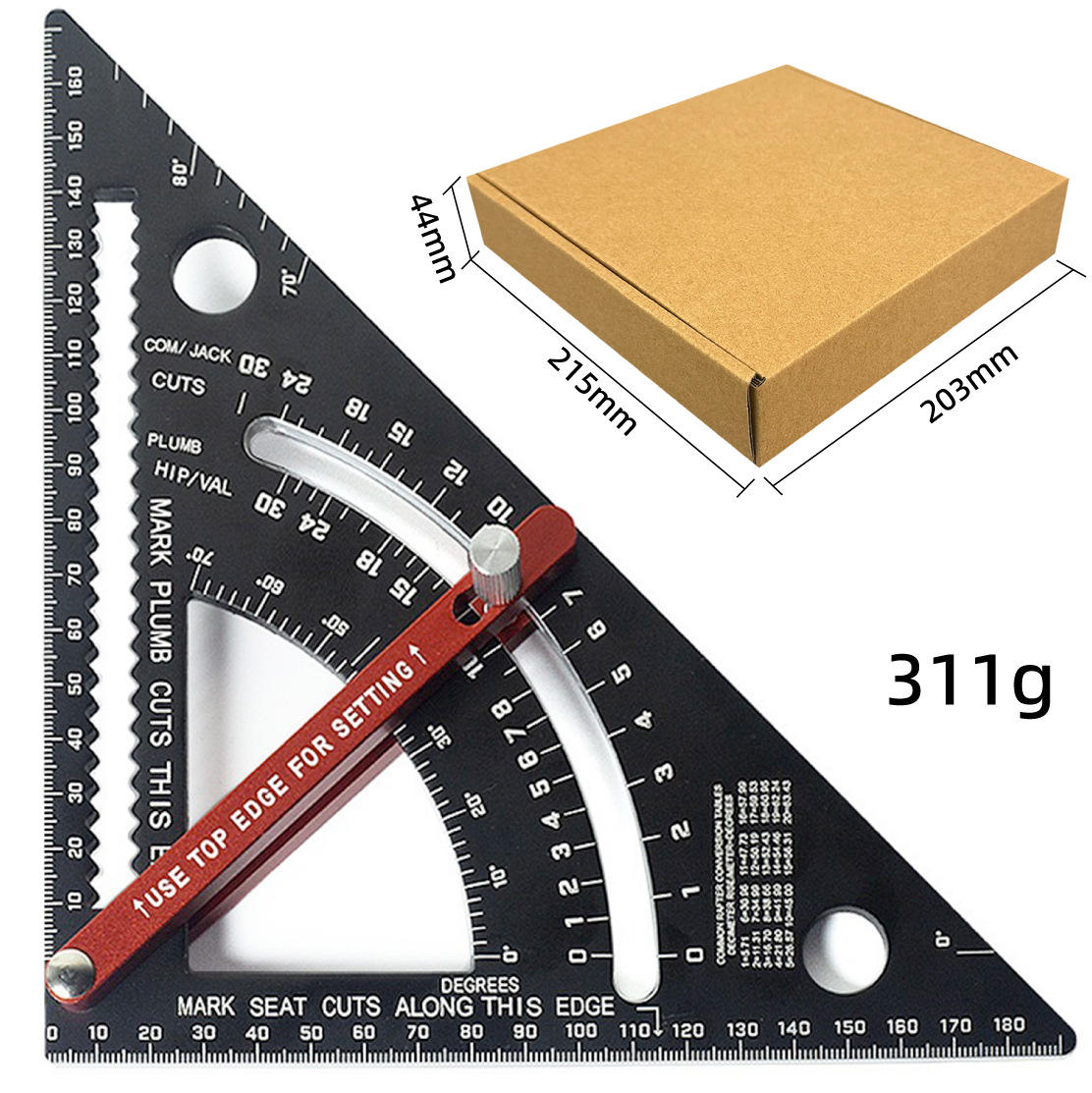 7-inch Metric Moving Ruler [Boxed] 311g