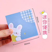 Tampon de notes personnalisé pour fille, mignon, dessin animé, pour étudiant, créatif, droit à déchirer et à la main