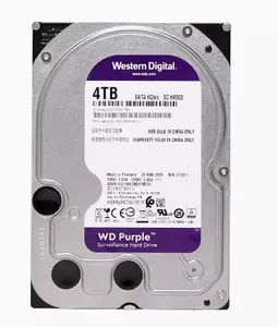 Vente en gros WD disque dur mécanique 4t enregistreur vidéo de surveillance disque dur WD43PURZ SATA Wes tern Digital Purple Disk HDD SATA