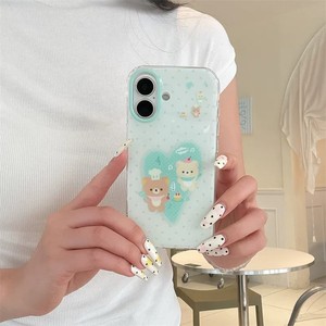 Nouvelle coque antichoc en TPU double couche IMD avec motif koala en forme de cœur à pois de dessin animé, compatible avec les modèles 17/16 Pro <span class=keywords><strong>Max</strong></span>/15 Pro - Product Image 4
