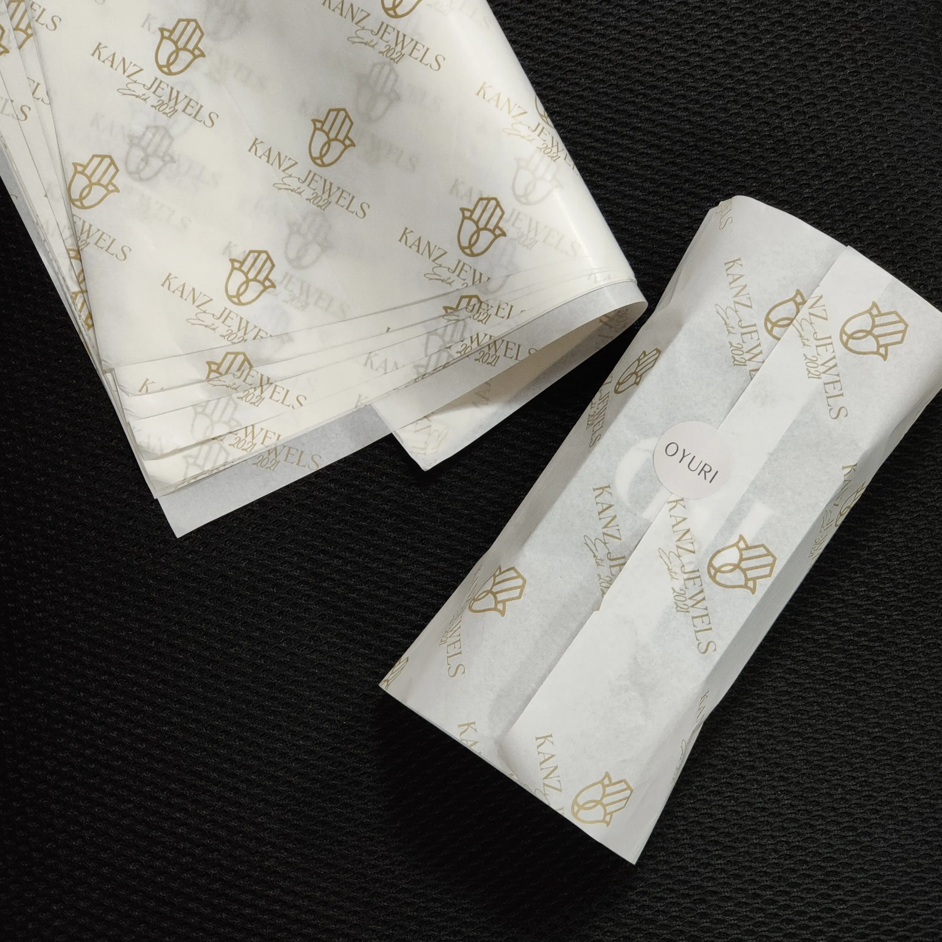 Printed Logo Gift Silk Tissue Wrapping Paper Custom Roll Packaging Tissue Paper