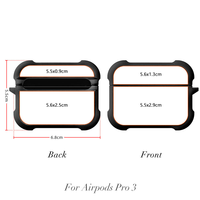 Nouvel étui portable anti-chute en caoutchouc 2D à sublimation vierge avec 4 coins renforcés pour Airpods 4 et Pro 3, avec crochet, idéal pour une utilisation promotionnelle