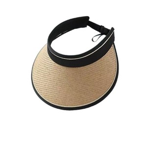 Women's Visor Sun Hat UPF50+ Foldable Black Glue <b>Sunscreen</b> Summer Outdoor Protection Cardigan Color - Product Image 3