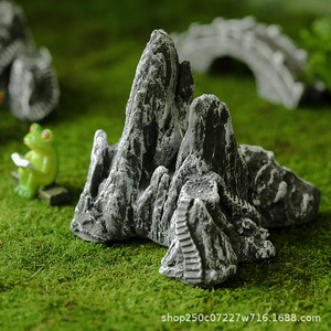 Decoración de rocalla artificial para acuario, mini adornos de paisaje, resinas sintéticas independientes 35452 - Product Image 5