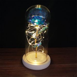 Cadeau romantique de la Saint-Valentin, décoration de mariage, cloche en verre pour l'intérieur et l'extérieur, fleurs éternelles préservées, cadeau pour la fête des mères - Product Image 4