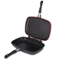 Plaque de cuisson double face antiadhésive RAF pour la cuisine à domicile, rôtissage, friture et cuisson multifonctionnelle pour une cuisson uniforme