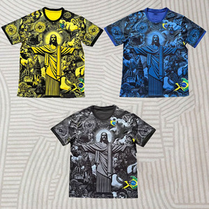 Venta al por Mayor de Camisetas de Fútbol de Tailandia 25-26 de Alta Calidad, Estilo Maillot De Foot, Impresión por Transferencia de Calor, Color Rosa y Negro, Conjuntos Deportivos para Hombre - Product Image 1