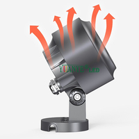 Lampe d'arbre à anneau pour parc de Noël, 12 LED, 36-60W, IP65, avec visière de protection, DMX512, RDM, Tuya, gradation, montage sur piquet, YY-TG6Q