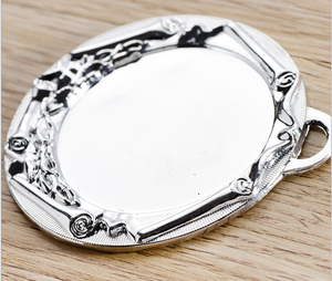 Medalla estampada de hierro metálico Medalla estampada en relieve con cinta roja - Product Image 2