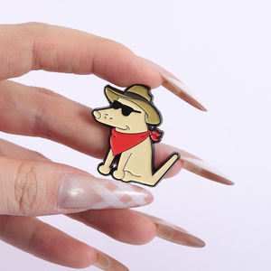 เข็มกลัดเคลือบรูปการ์ตูนรูปตัวการ์ตูนน่ารักแว่นกันแดดสีรุ้งสำหรับคุณหมอสุนัขปกเสื้อเครื่องประดับของขวัญสำหรับแฟนๆขายส่ง - Product Image 4