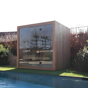 Taille personnalisée en gros grande salle de sauna cabine <span class=keywords><strong>maison</strong></span> façade en verre salle de sport au bois sauna extérieur <span class=keywords><strong>maison</strong></span> - Product Image 4