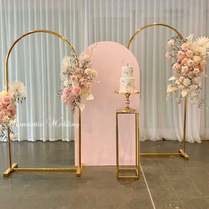 New Style Wedding <b>Arch</b> Gold Event Party Stage <b>Decoration</b> Backdrop Stainless Steel Wedding Metal <b>Arch</b> Frame Flower Backdrop Stand - Product Image 3