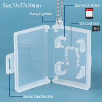 Boîtier de protection pour carte Micro SD en plastique SUNSHING Factory, pour cartes de jeu Nintendo, boîte de rangement portable pour cartes mémoire TF avec chaîne