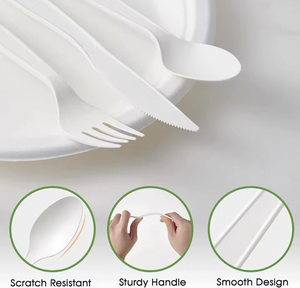 Eco-Friendly 100% Compostable CPLA Jetable Camping Utilisation Biodégradable Sans Couverts En Plastique Ensemble-Cuillère Fourchette Couteau (BPI Certifié) - Product Image 3