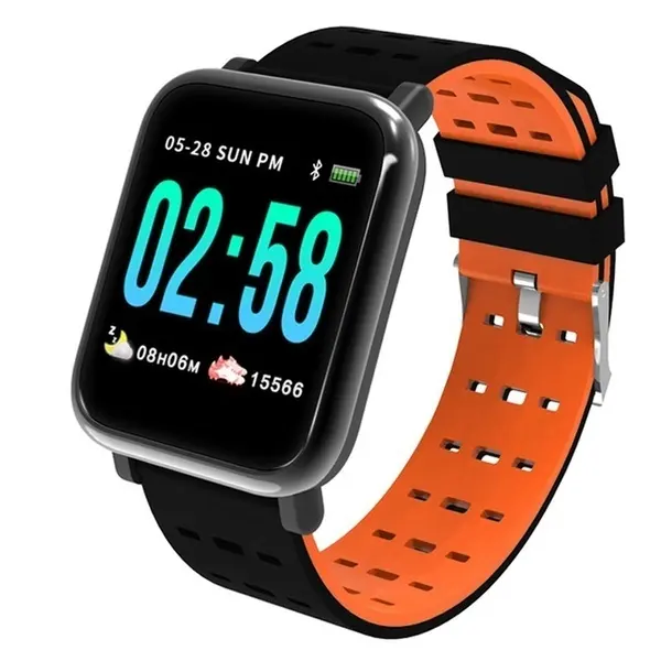 2022 HD большой экран спортивные водонепроницаемые Смарт-часы фитнес-трекер A6 Смарт-часы с монитором пульса сна кровяного давления