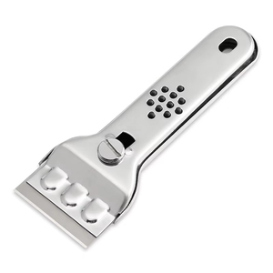 Herramienta Raspadora para Barbacoa con Agarre Antideslizante y Cuchillas Reemplazables para Limpieza <span class=keywords><strong>de</strong></span> Barbacoas, Placas Vitrocerámicas, Hornos, Pisos, Azulejos y Vidrio - Product Image 1