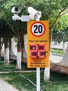 Yixian Tùy Chỉnh LED Đồng Hồ Tốc Độ Màn Hình Nhà Sản Xuất Bán Hàng Trực Tiếp Thời Gian Thực Radar Phát Hiện Giám Sát Cảnh Báo Giao Thông - Product Image 2