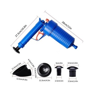 Desatascador de Tuberías con Bomba de Aire, Limpiador de Drenajes, Desatascador de Fregaderos, Lavabos y Tuberías Obstruidas, Herramientas de Limpieza para Cocina y Baño - Product Image 3