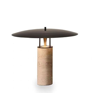 Lámpara de Mesa Nórdica Minimalista de Travertino, E27 LED, con Interruptor, para Escritorio o Mesita de Noche - Product Image 4
