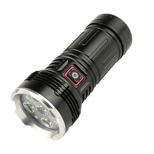Hot sáng cao lumens linterna 5LED 8600mAh 4 chế độ lớn Đèn pha Tản Nhiệt Đèn lồng Led <span class=keywords><strong>Torch</strong></span> ánh sáng chiến thuật đèn pin - Product Image 3
