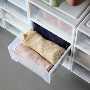 Contenedor de almacenamiento transparente de plástico PP grueso 20L para ropa de temporada edredones hogar - Product Image 5
