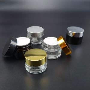 Pot en verre rond avec couvercles en bambou, métal rose doré ou argenté, pour crème corporelle, 30ml, 50ml, 60ml, 100ml, pots pour crème visage et soins de la peau - Product Image 5