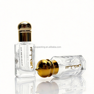 Flacon de parfum octogonal arabe de 3 ml, 6 ml, 12 ml, flacon d'huile essentielle - Product Image 2