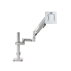 Support de moniteur universel en acier pour deux écrans, 32 pouces, blanc, pour bureau - Product Image 1