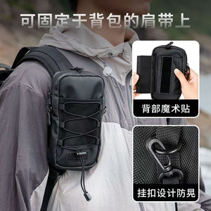 Outdoor Tactical Crossbody Bag Black Water Resistant Multi Layer Sports Shoulder Strap Unisex <b>Backpack</b> for Outdoor Activities - Product Image 4