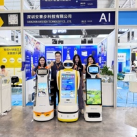 Publicité de robot de magasin de supermarché de robot de centre commercial avec l'écran d'ANNONCE