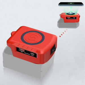 Compatible avec la batterie <span class=keywords><strong>Milwaukee</strong></span> 18V, chargeur rapide-Type-C/USB PD | avec interrupteur | prend en charge la charge sans fil (batterie exclue) - Product Image 1