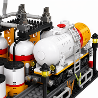 Set de Bloques de Construcción de Ingeniería Petrolera, 743 Piezas, Juguete de Construcción STEM, Kit de Modelo de Planta de Transporte y Almacenamiento, Ladrillos DIY, Regalo