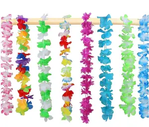 Hawaiian Leis For Luau Party Fower Necklace Leis For Party Supplies Favors Celebrations And Decorations