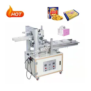 Factory Price Automatic Tissue Box Glue Machine Cookies Chocolate Carton Box Packing Machine Hot Melt Glue Box Sealing Machine