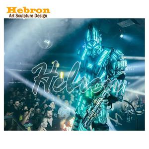 Disfraz de <span class=keywords><strong>Depredador</strong></span> LED que Cambia de Color, Disfraz de Robot LED Brillante para Actuaciones de Baile en Escenarios, Disfraz de Robot LED para Fiestas - Product Image 2