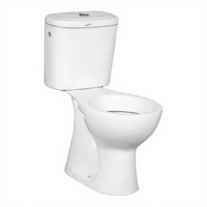 Inodoro de Dos Piezas con Diseño Europeo de Lujo, Montado en el Suelo, con Doble Descarga, Sifón en S y Sifón en P, Certificación Watermark, para Uso en Hoteles - Product Image 1