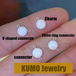 Hot bán S925 Bạc 3A <span class=keywords><strong>CZ</strong></span> Zircon Charm hình bầu dục Birthstone <span class=keywords><strong>bezel</strong></span> Drop 3mm 4mm 6mm Kích thước túi để làm đồ trang sức vĩnh viễn làm - Product Image 3