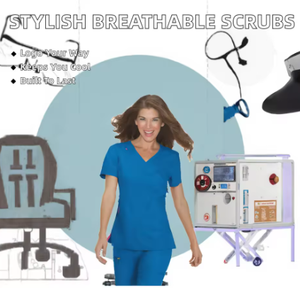 Nouvelles tenues d'infirmières en jersey de coton respirant et tendance pour femmes, avec logo personnalisé, ensemble d'hôpital d'été, charmant, OEM - Product Image 2