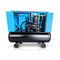 Nouveau Compresseur d'air à vis portable 2-en-1 monophasé 5,5 kW 7,5 CV haute efficacité, refroidi par air, pour réparation automobile, moteur de pompe