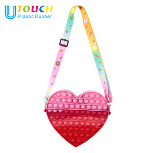 Unisex Super leggero Silicone decompressione bolla gioia portamonete colorato meteorite borsa per bambini impermeabile nuovo Design - Product Image 4