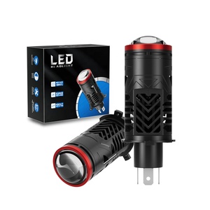 65W ไฟหน้า LED ซุปเปอร์ไบร์ทสำหรับรถยนต์, โปรเจ็คเตอร์ขนาดเล็ก H4รถจักรยานยนต์เลนส์ Bi สภาพใหม่อลูมิเนียม - Product Image 1
