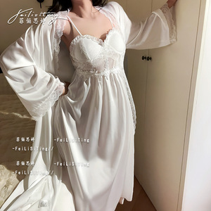 批发专业级金色天鹅绒蕾丝睡衣套装，适合性感冬季家居穿着和日常休闲女式睡衣套装 - Product Image 4