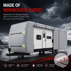 Housse de camping-car Bestway 7 plis en tissu non tissé, imperméable, résistante, avec protection UV, protection quatre saisons, entrée par fermeture éclair - Product Image 3