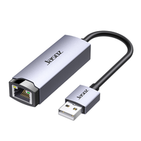 NYT F104 Adaptor Konverter LAN RJ45 Kabel USB Berbahan Aluminium Alloy 10/100Mbps untuk Laptop Eksternal Tersedia