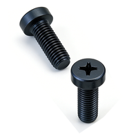 Vis de fixation à tête fraisée cruciforme en acier au carbone oxydé noir pour montage de dissipateur thermique d'onduleur solaire - Vente en gros