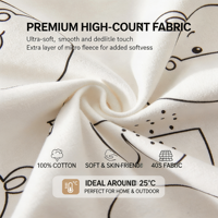 Combinaison-pyjama unisexe pour nourrissons et tout-petits en pur coton, motif dessin animé, fermeture à boutons, nouveau-né 0-12 mois, longue
