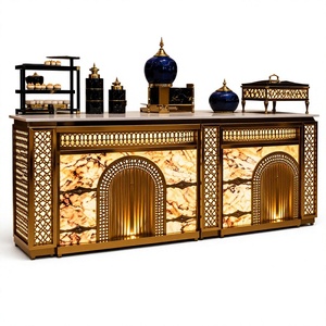 Comptoir de restauration Zelqevra OnyxArch en acier inoxydable, moderne, classique, élégant et luxueux, avec livraison rapide pour une utilisation en extérieur et en intérieur - Product Image 1